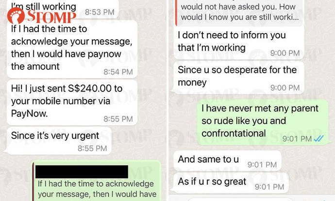 Woman lashes out at tutor asking for payment, calls her 'desperate for the money'