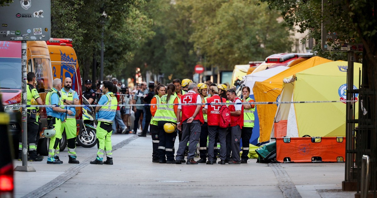 4 dead as six-storey building collapses in central Madrid