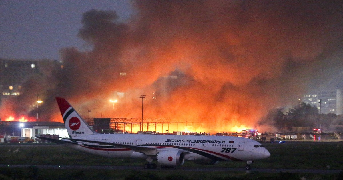Flights resume at Dhaka airport after fire forced operations to halt