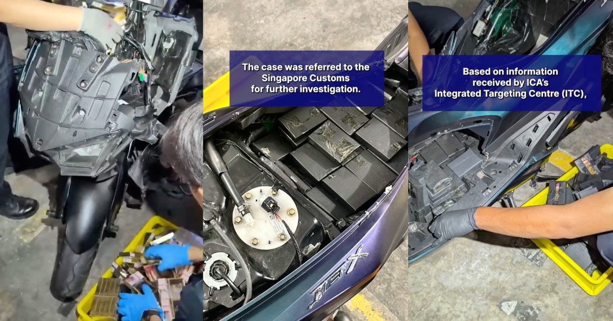 ICA foils attempt to smuggle over 400 packets of duty-unpaid cigarettes into Singapore via Woodlands Checkpoint