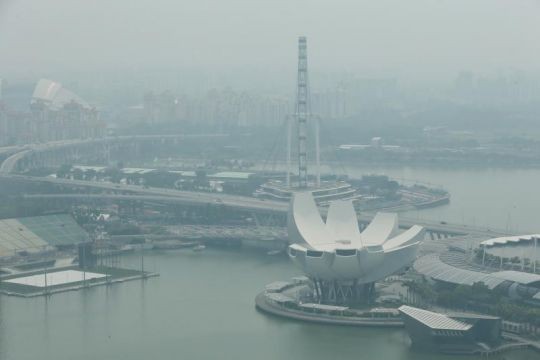 Hazy start to the weekend in Singapore after air quality nears unhealthy levels