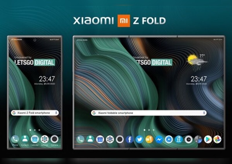 Xiaomi's new foldable smartphone patent packs three displays together