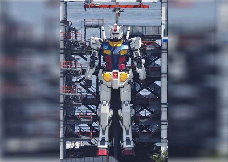 Watch Japan's 18-metre life-sized Gundam move in a series of motion tests