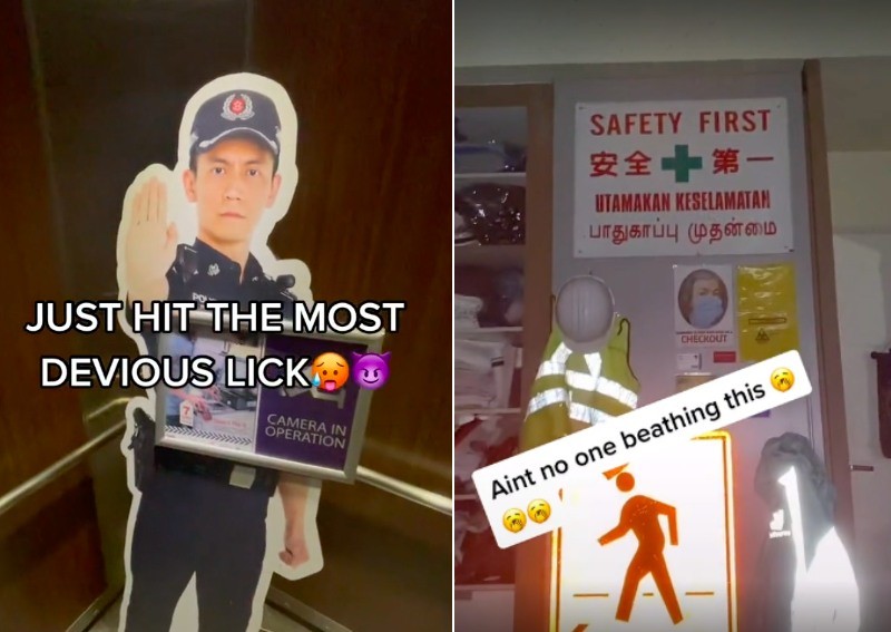Are TikTokers in Singapore swiping public property for likes in 'devious licks' challenge?
