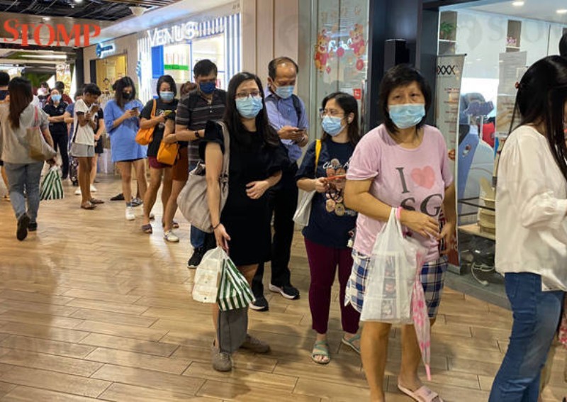 Monkey see, monkey do: Snaking queue spotted at Causeway Point, shoppers join line without knowing what it's for