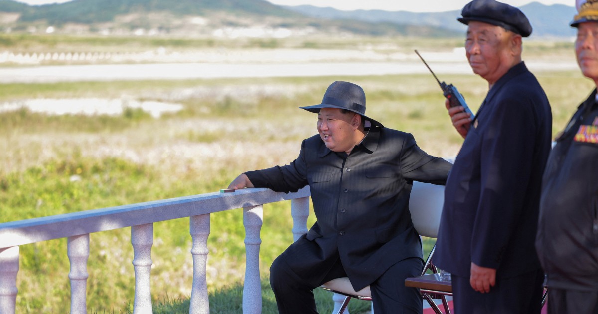North Korea's Kim Jong-un oversees drone testing, KCNA says