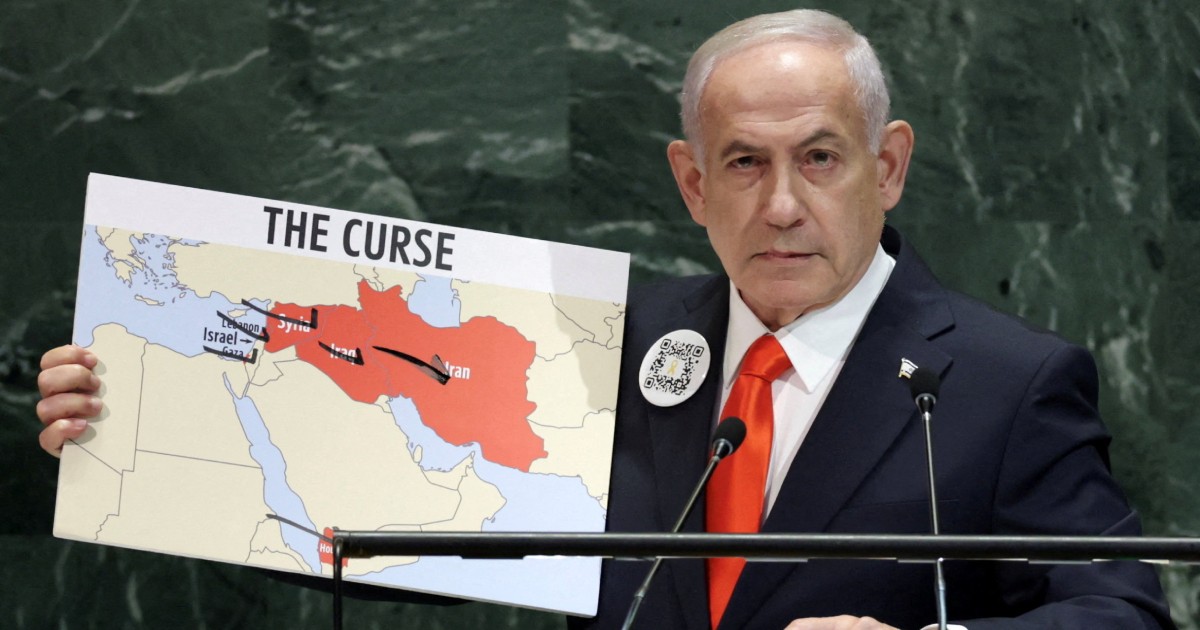 Netanyahu condemns support for Palestinian state at UN after scores walk out