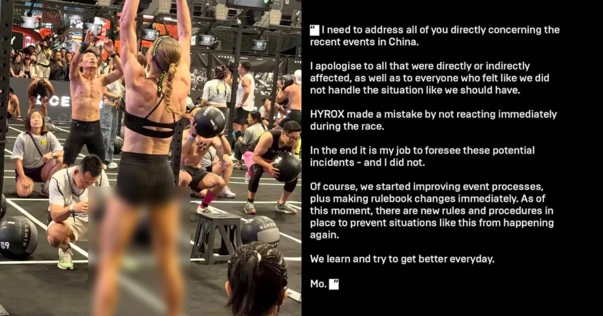 'Hyrox made a mistake': Co-founder apologises after faecal incontinence incident at Beijing race sparks backlash