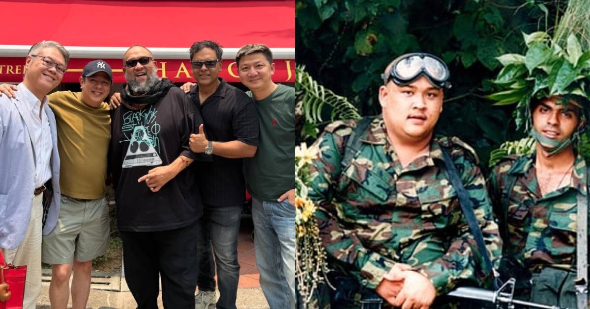 Cast of iconic 1996 Singapore film Army Daze reunite at Sheikh Haikel's restaurant
