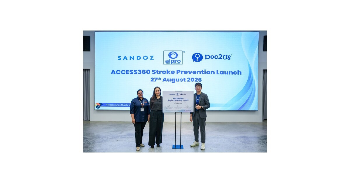 Alpro Pharmacy, Sandoz Malaysia and Doc2Us Launch ACCESS360 to Make Stroke Prevention More Accessible and Affordable