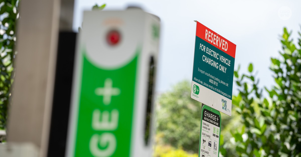 34,700 EV charging points now available in Singapore as EV population hits 82,100: LTA