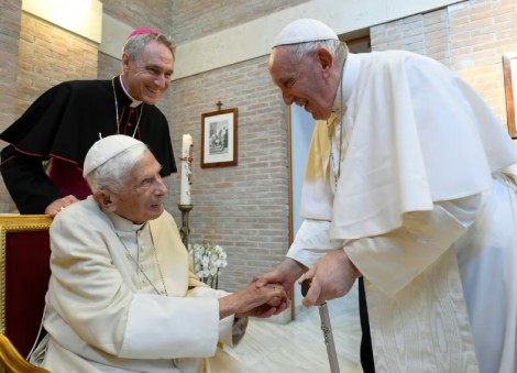 Benedict backed me up on rights for LGBT couples, Pope Francis says