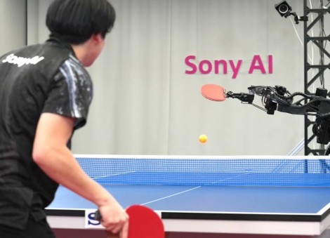 A robot is beating human pros at table tennis. Its maker calls it a milestone for machines