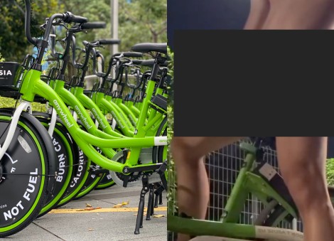 Man allegedly rides Anywheel bicycle naked, films himself performing lewd acts