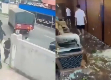 More than 50 masked men armed with weapons storm KTV in Malaysia