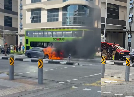 Car catches fire in Woodlands; no injuries reported