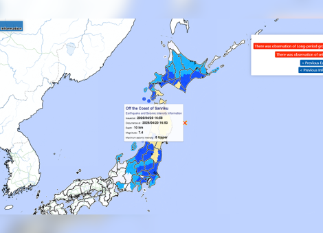 7.4-magnitude earthquake strikes off Japan's Iwate, tsunami warning triggered