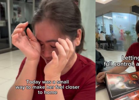 Maid tears up as Singaporean family throws birthday celebration at Filipino restaurant: 'I'm at home'