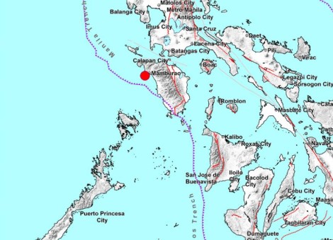 Magnitude 5.8 earthquake strikes off western Philippines; tremors felt in capital
