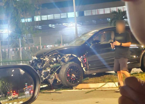 Police looking for Porsche driver in Changi hit-and-run case