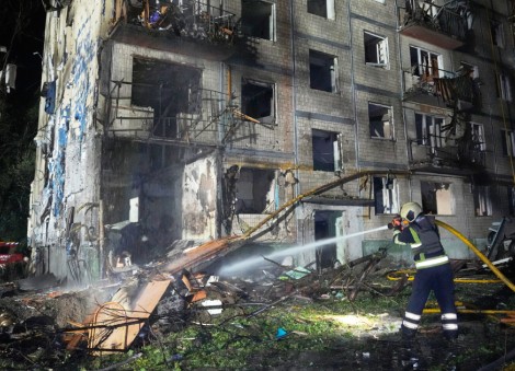 Russia hits Ukrainian capital with ballistic missiles and drones, killing at least 9