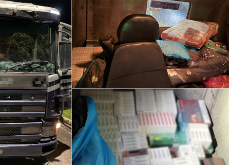 ICA officers find nearly 10,000 vapes and pods hidden in rest area of Malaysia lorry at Tuas Checkpoint