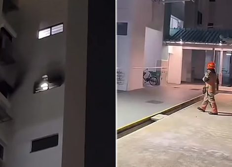 Electric mahjong table catches fire in Tampines HDB flat, 1 taken to hospital