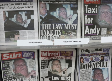 UK police seek information from ex-protection officers of king's brother Andrew