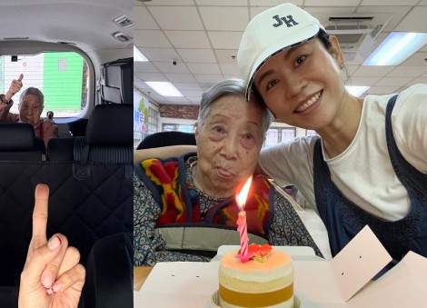 Jessica Hsuan spends CNY eve with 102-year-old former helper
