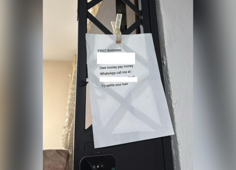'Owe money pay money': Man leaves debtor note at Bukit Batok flat, arrested for loanshark harassment