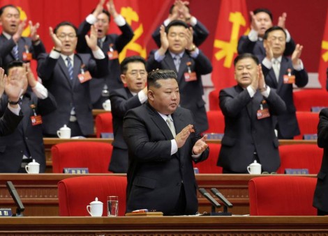 North Korea's ruling party re-elects Kim Jong Un general secretary for bolstering nuclear power