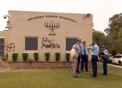 Sydney synagogue daubed in anti-Semitic graffiti in latest attack on Australian Jews