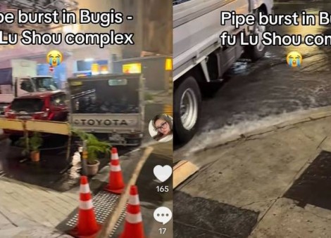 Pipe leak sparks flood at Fu Lu Shou Complex's basement car park