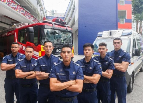 Firefighter grabbed one child in each arm in escape from Sengkang flat blaze