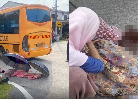 School bus strikes and kills 7-year-old in Malaysia; driver faints at scene