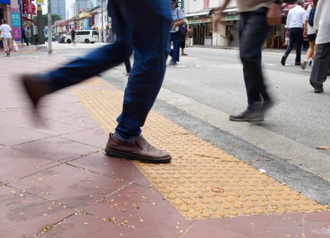 LTA to replace yellow tactile tiles at pedestrian crossings by 2030