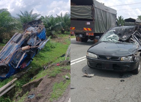 Man, 22, crashes luxury car while racing brother in Kluang, causes multi-vehicle accident killing family of 4
