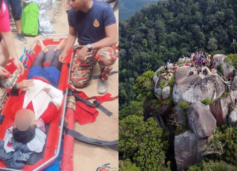 Singaporean hiker rescued after fracturing arm on Malaysia’s Gunung Datuk