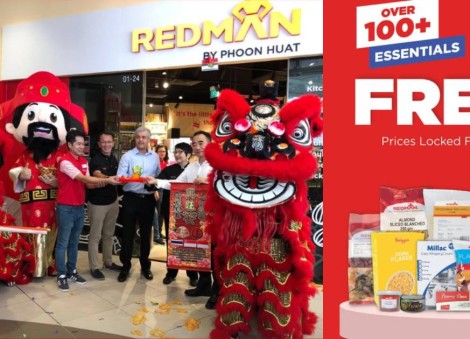 Phoon Huat and RedMan freeze prices of over 100 essential products in June amid rising cost of living