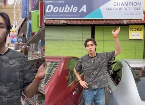'Dad will buy me a new car if there're over 5,000 likes': Yes 933 DJ Lim Pin Juen promotes parents' Johor stationery store