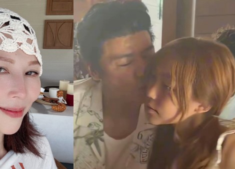 Ada Choi shares video of husband Max Zhang kissing teen daughters on cheek, sparking debate among netizens