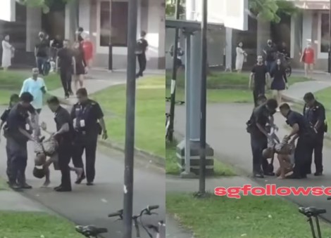 Elderly man lays on ground, arrested for public drunkenness near Hougang MRT station: 'He kept cursing'