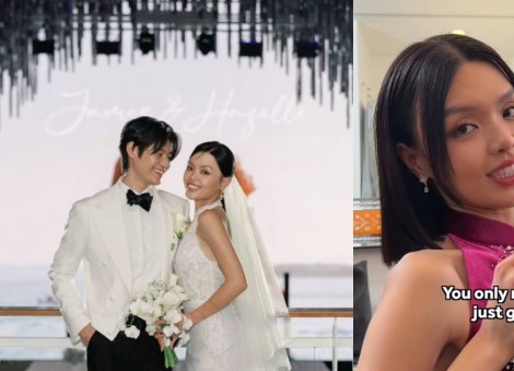 Hazelle Teo marries fiance, cuts hair mid-ceremony during outfit change 
