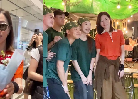 Charmaine Sheh spotted at durian cafe in Singapore ahead of event