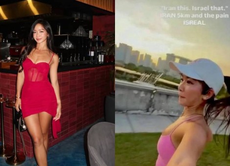 Singapore influencer Novita Lam slammed by netizens over 'insensitive' wordplay on Iran and Israel in fitness post