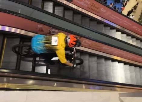 Exciting or dangerous? Videos of Seletar Mall's downmall cycling race raise eyebrows
