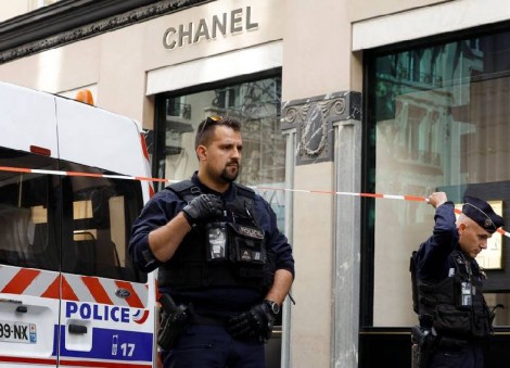 Armed robbers strike Chanel jewellery store in Paris and flee on motorbikes