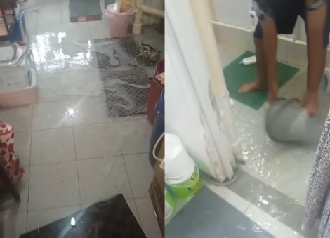 'Half of the house is covered with water': Pipe clog floods Ang Mo Kio flat, damages goods