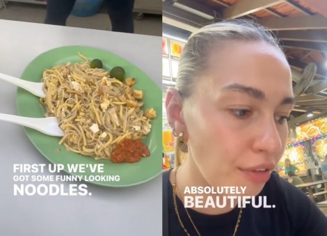 'Hockey and me'? British tourists try some 'funny-looking noodles' at Chomp Chomp Food Centre