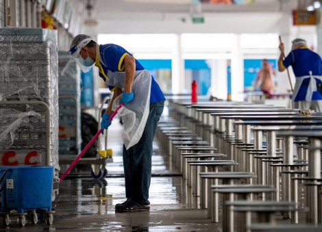 Edwin Tong urges support for merchants at Bedok food centre following deep cleaning: 'It is safe to continue to be here'